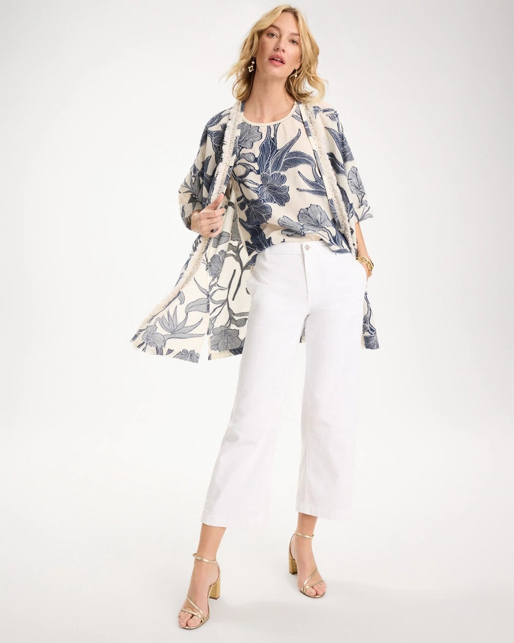 Chico's US - Straight Crop White Trouser Jeans