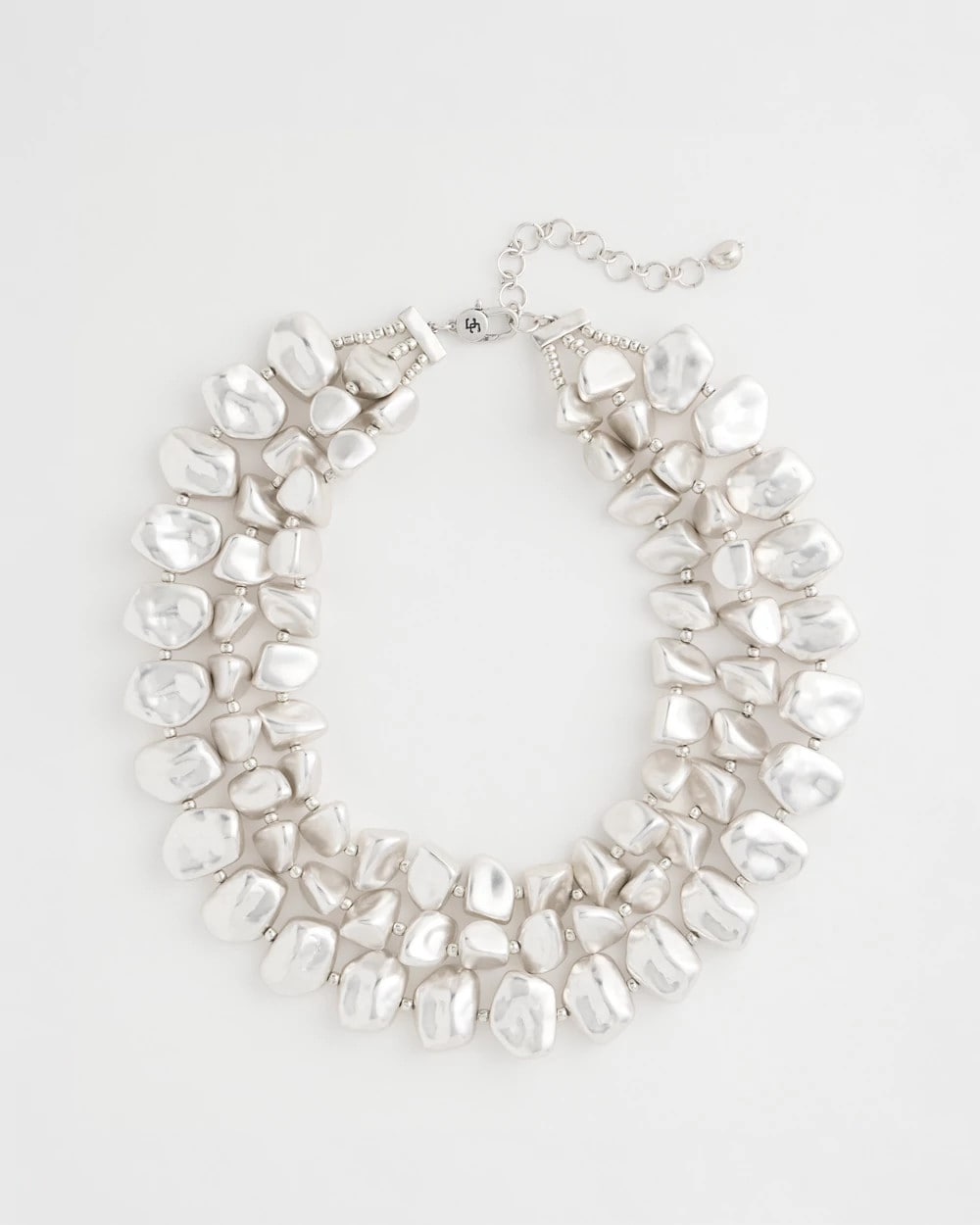 Chico's US - Chunky Silver Multi-Strand Necklace