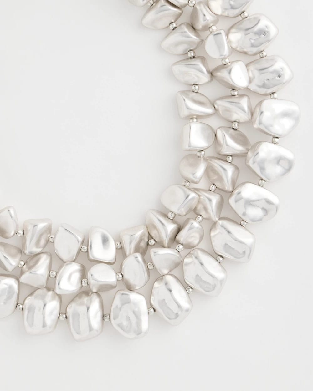 Chico's US - Chunky Silver Multi-Strand Necklace