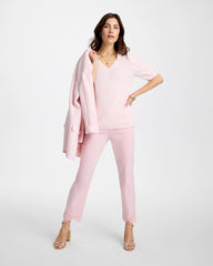 Chico's Sale - Space Dyed Ruched V-Neck Pullover Sweater