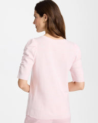 Chico's Sale - Space Dyed Ruched V-Neck Pullover Sweater