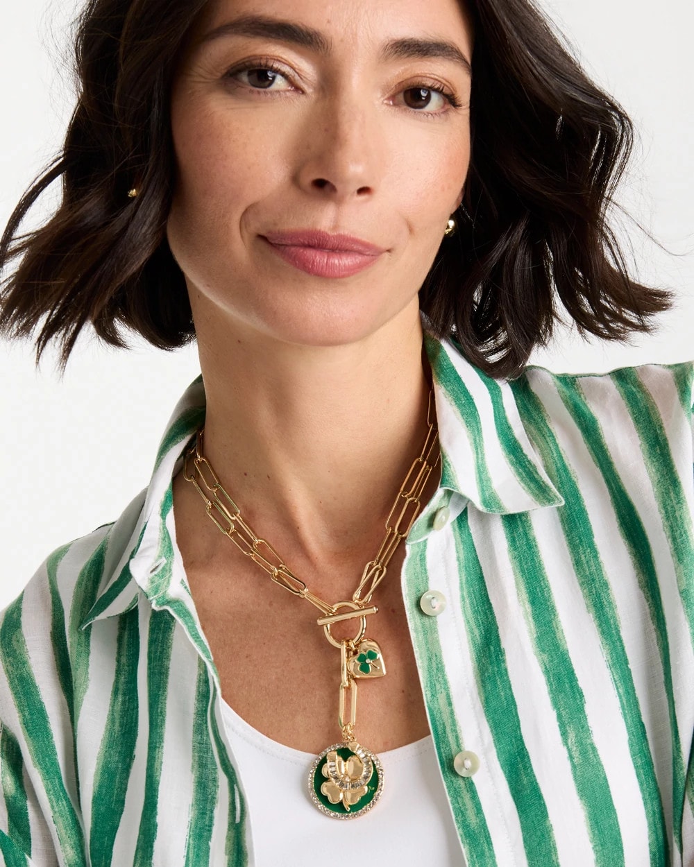 Chico's / Lucky Charm Twice As Nice Necklace