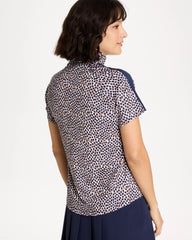 Chico's Sale - Zenergy® UPF Contrast Dot Half Zip Polo