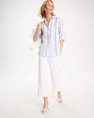 Chico's Discount - No Iron™ Linen Striped Shirt