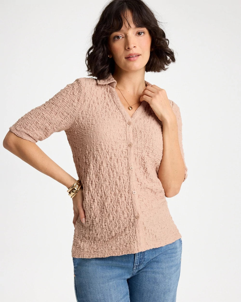 Chico's Sale - Textured Camp Tee