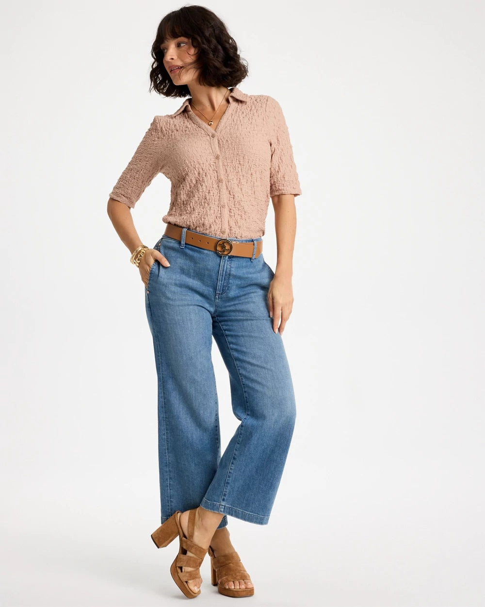 Chico's Sale - Textured Camp Tee