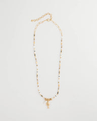 Chico's On Sale - Coral Jade Stone Charm Necklace