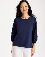 Chico's For Sale - Star Cutout 3/4 Sleeved Tee