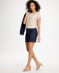 Chico's Outlet - Foiled Linen Button Tunic