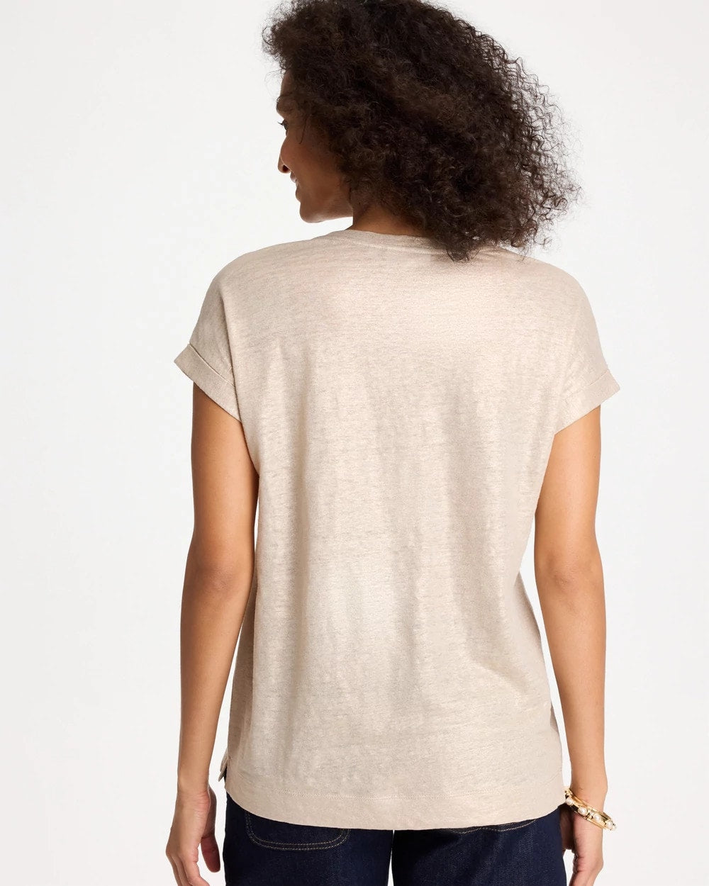 Chico's Outlet - Foiled Linen Button Tunic
