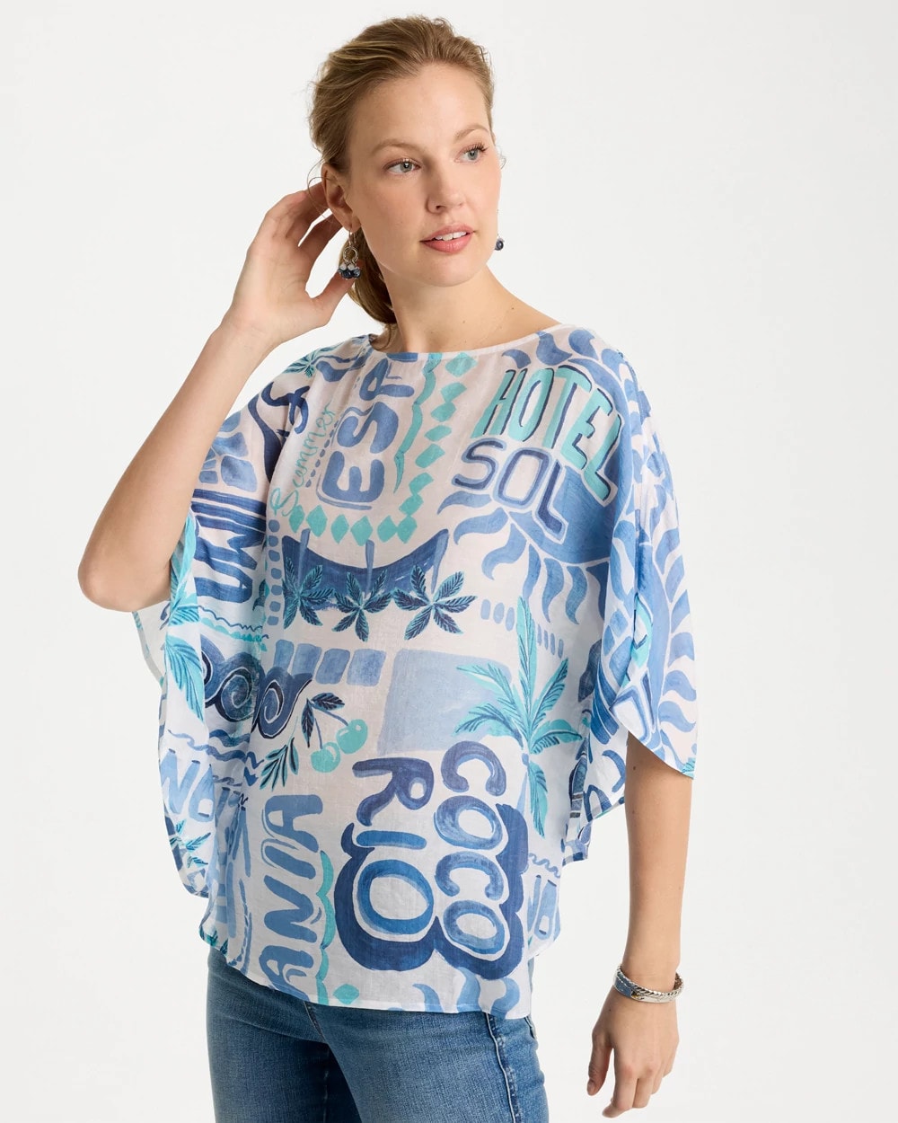 Chico's / Island Printed Poncho