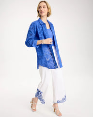 Chico's Sale - Embroidered Trapunto-Trim Tunic