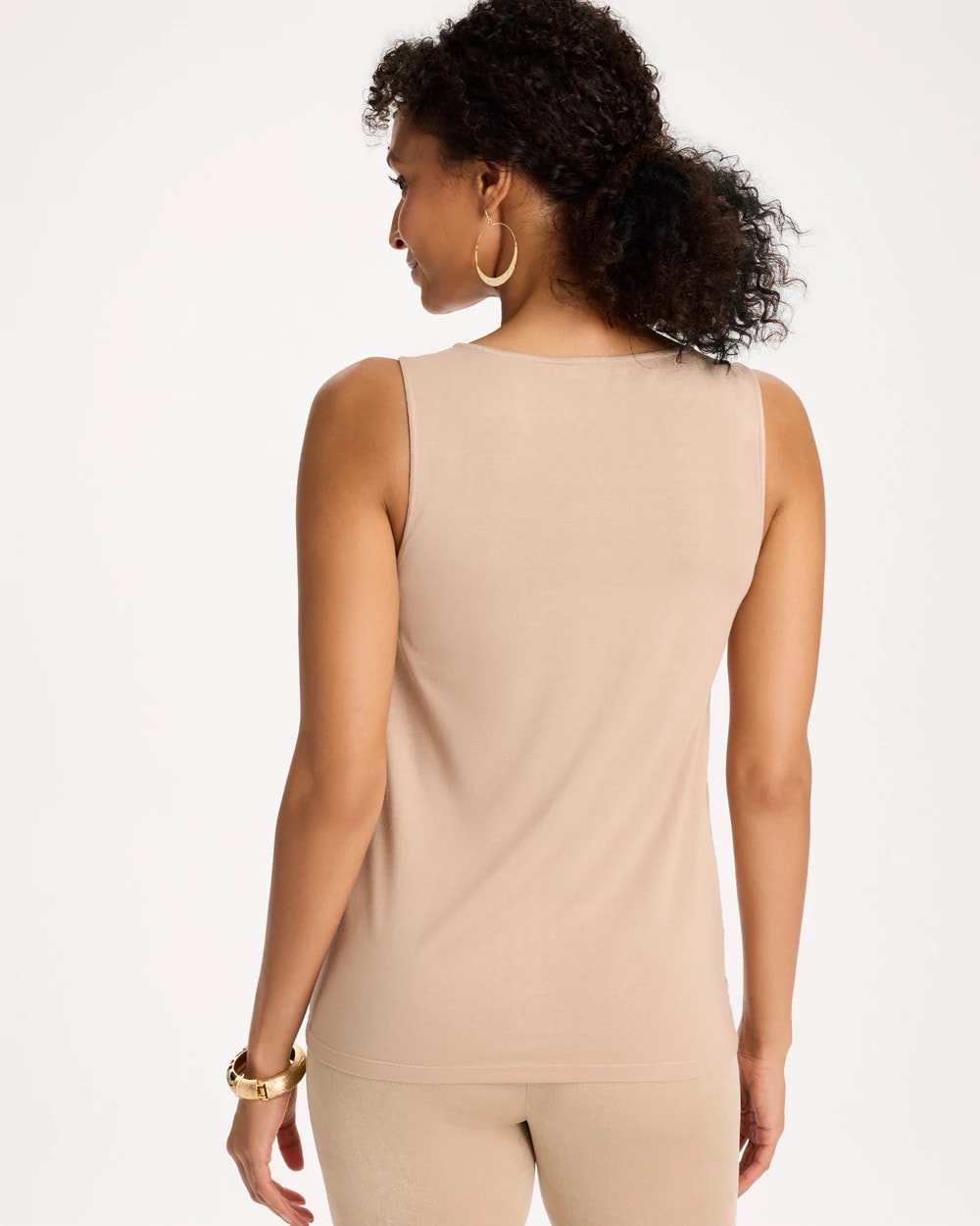 Chico's Outlet - Travelers™ Metallic Crochet Sweater Tank