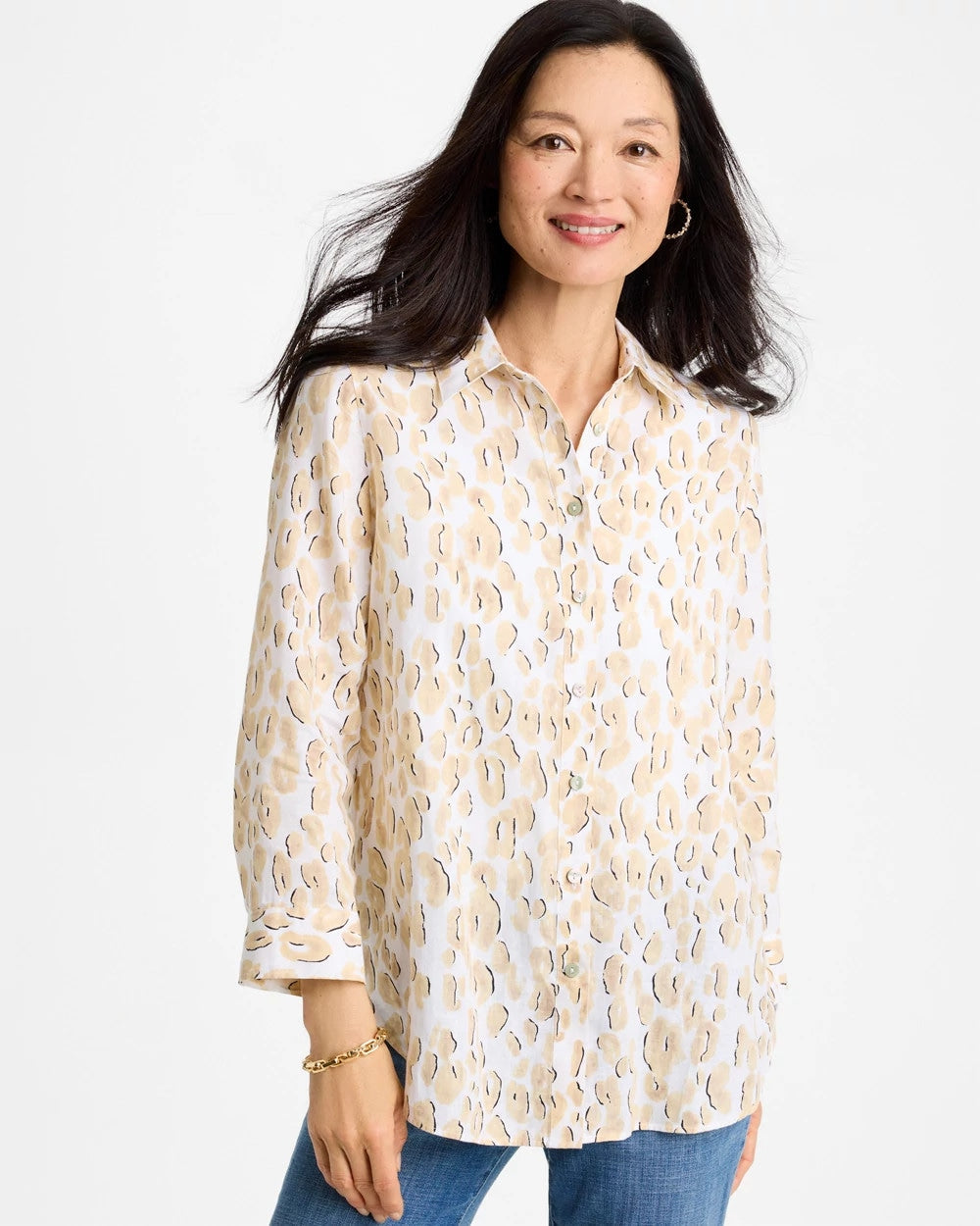 Chico's Online - No Iron™ Linen Animal Print Shirt