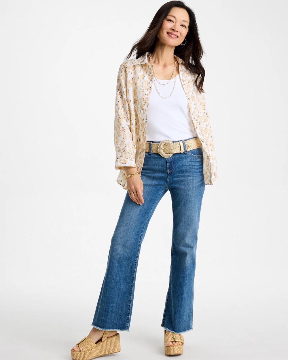 Chico's Online - No Iron™ Linen Animal Print Shirt