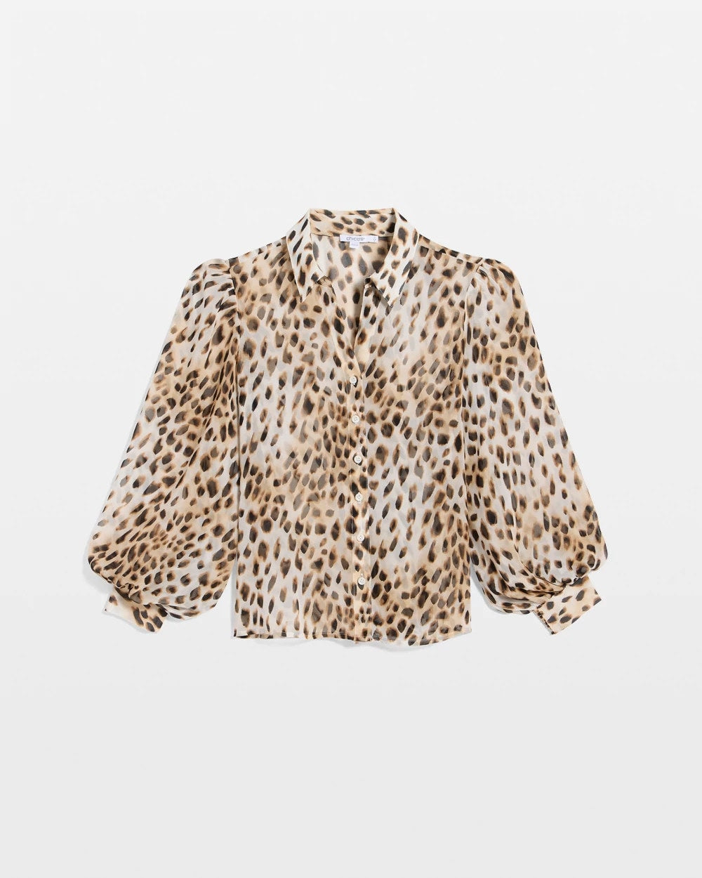 Chico's Sale - Georgette Animal Print Blouse