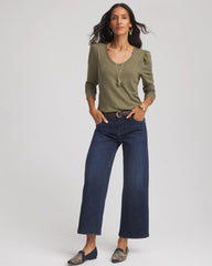 Chico's For Sale - Slub Puff-Sleeve Tee
