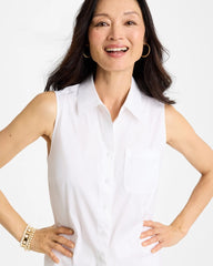 Chico's Outlet - Poplin Cotton Collared Tunic