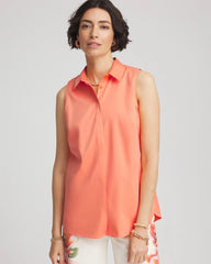 Chico's Discount - No Iron™ Sleeveless Sateen-Stretch Shirt