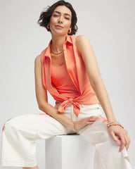 Chico's Discount - No Iron™ Sleeveless Sateen-Stretch Shirt