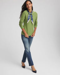 Chico's On Sale - Button Shoulder Crewneck Pullover