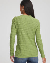 Chico's On Sale - Button Shoulder Crewneck Pullover