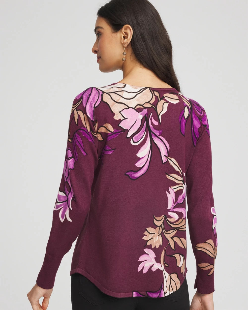 Chico's Outlet - Ella V-Neck Artisanal Pullover Sweater