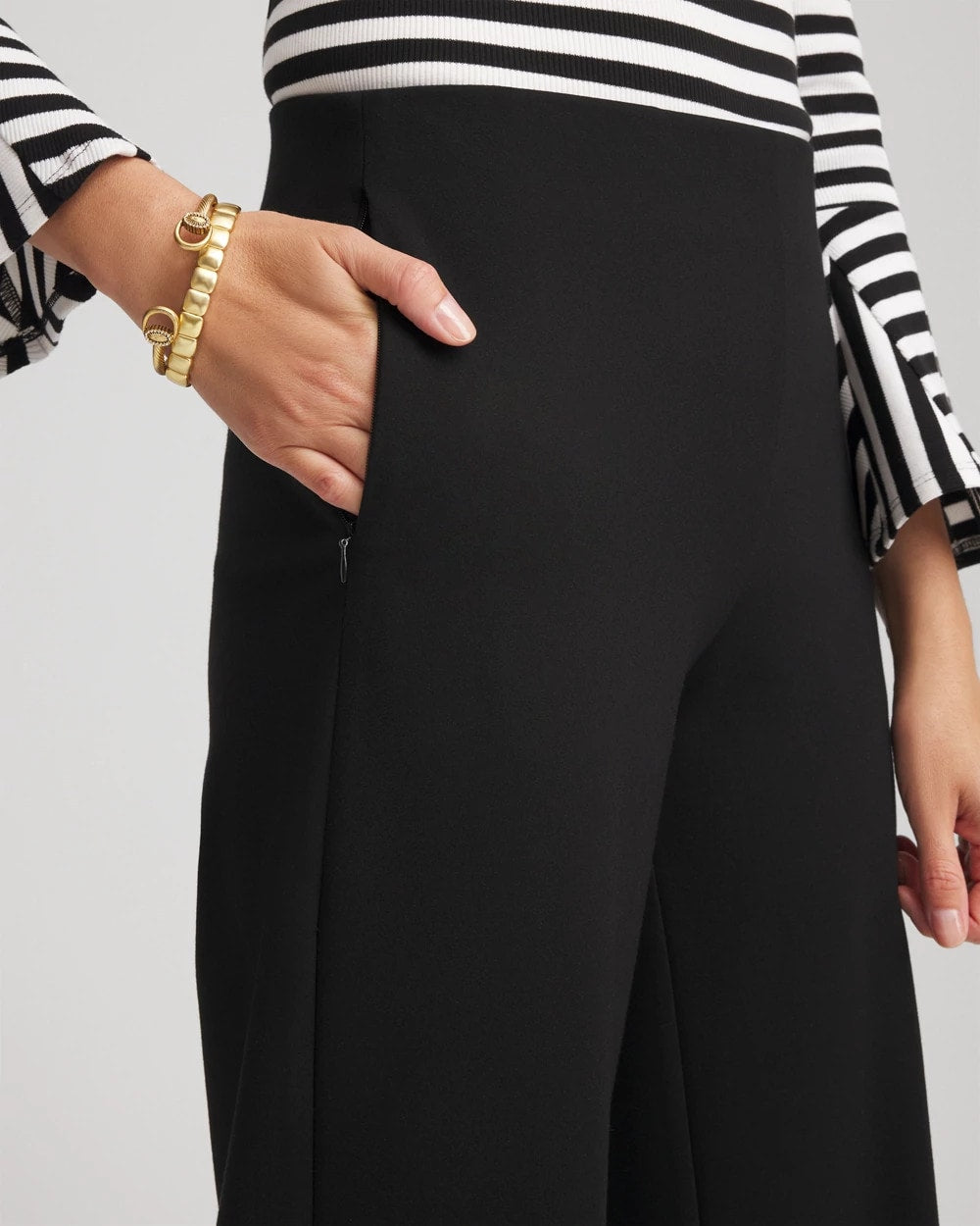 Chico's For Sale - Juliet Slim Wide-Leg Cropped Pants