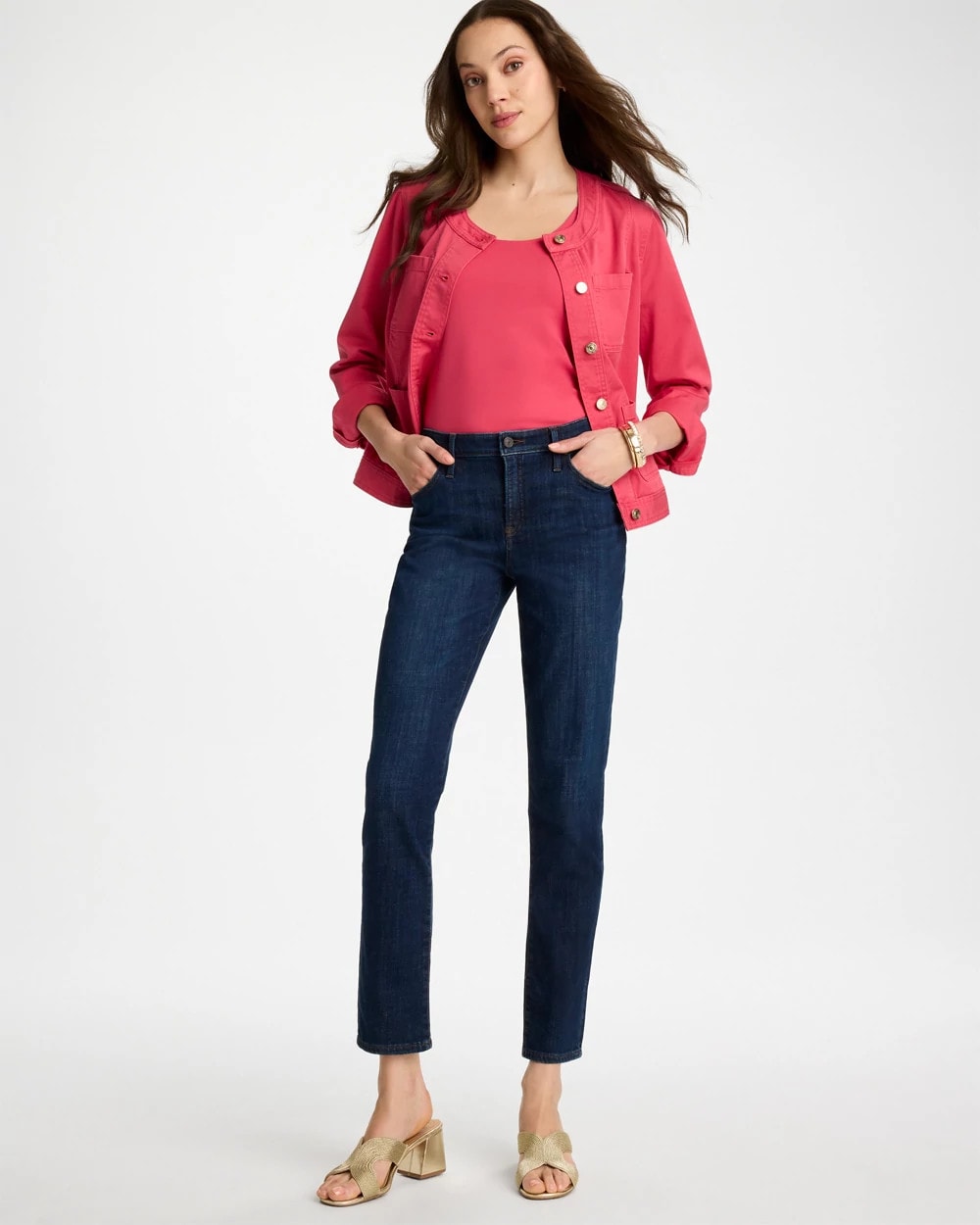 Chico's US - Girlfriend Slim Ankle Jeans
