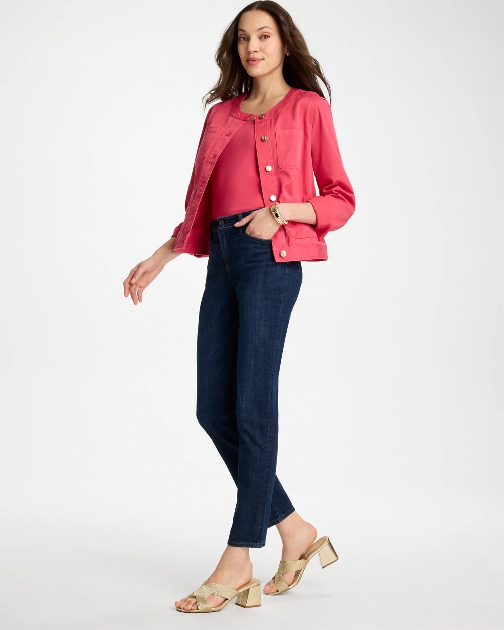 Chico's US - Girlfriend Slim Ankle Jeans