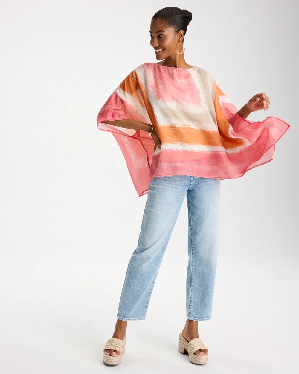 Chico's Discount - Printed Poncho