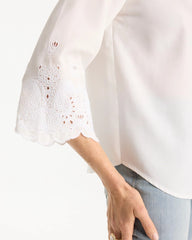 Chico's US - Tencel™ Denim Eyelet Shirt