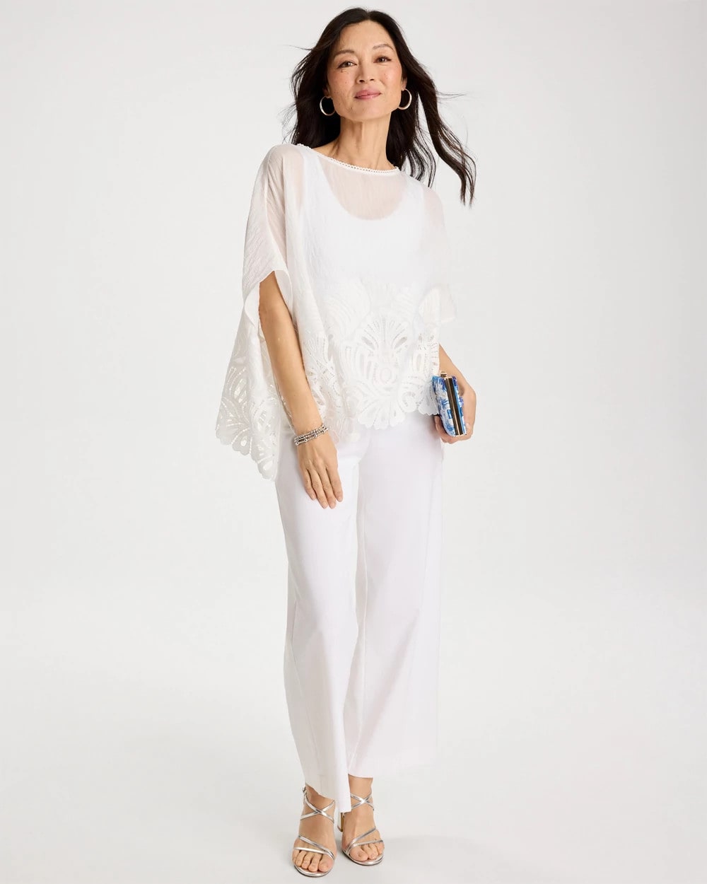 Chico's Online - Crochet Lace Hem Poncho