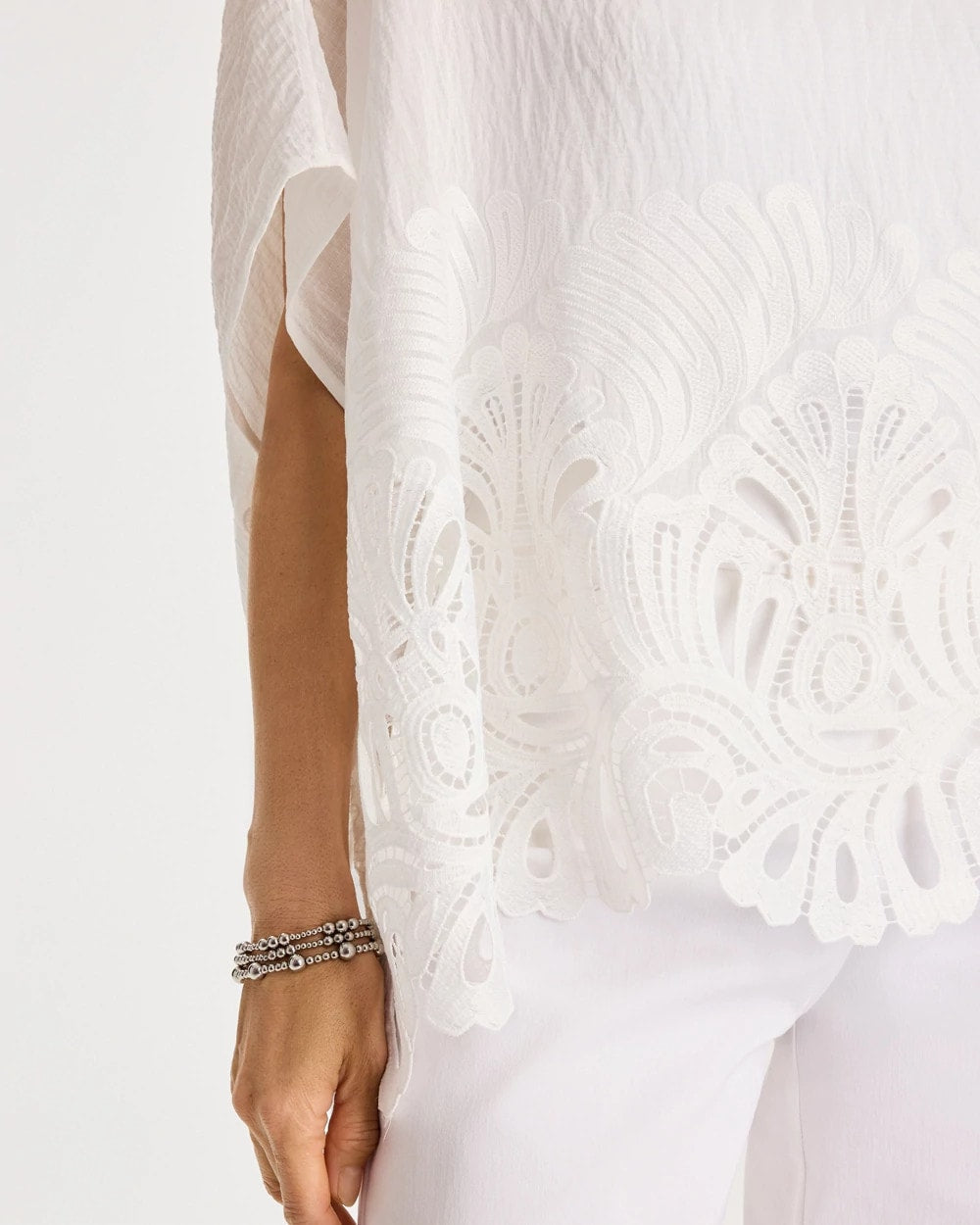Chico's Online - Crochet Lace Hem Poncho