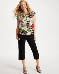 Chico's On Sale - Refined Jersey Slub Button Tee