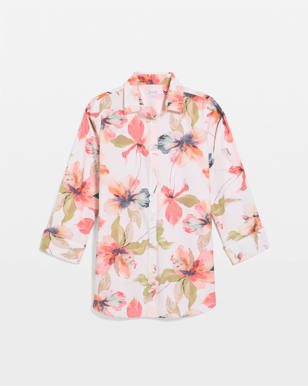 Chico's Discount - No Iron™ Stretch Croix Collage Shirt