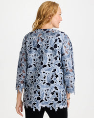 Chico's Sale - Travelers™ Collection Contrast Lined Lace Jacket