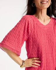 Chico's On Sale - Crinkle Lace Knit Raglan Tee