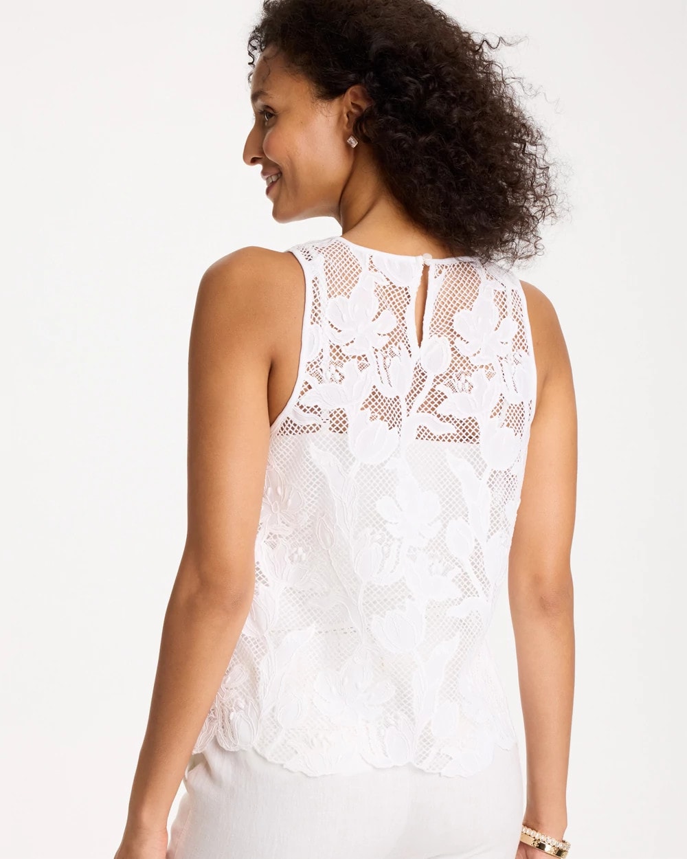 Chico's Online - Petal Lace Applique Tank