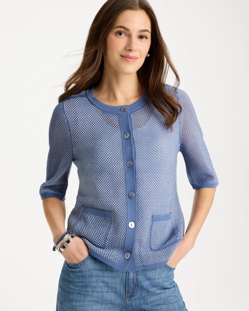 Chico's On Sale - Mesh Lady Jacket Cardigan