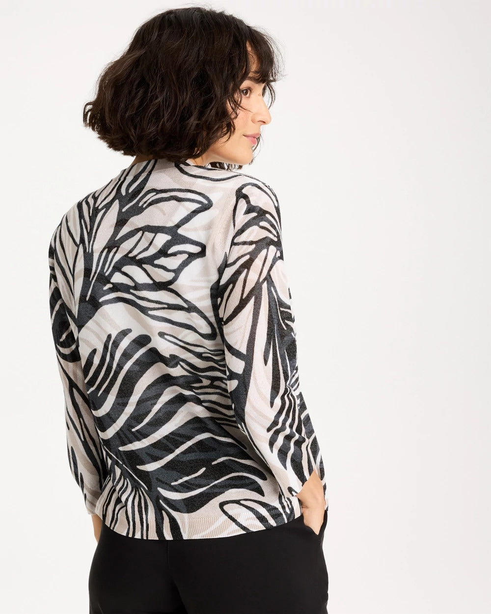 Chico's Sale - Vacay Leaf Summer Romance Cardigan
