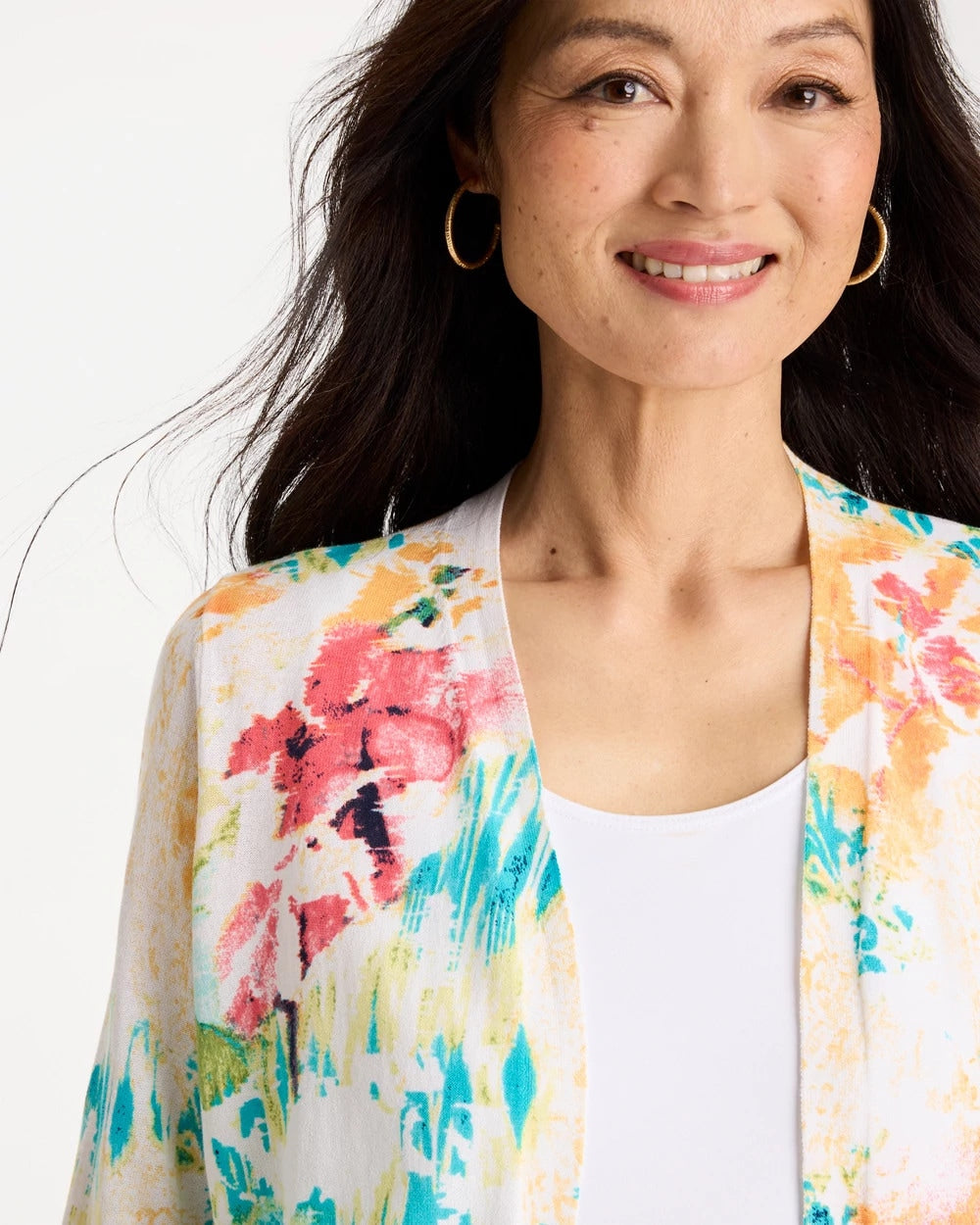 Chico's US - Printed Summer Romance Cardigan