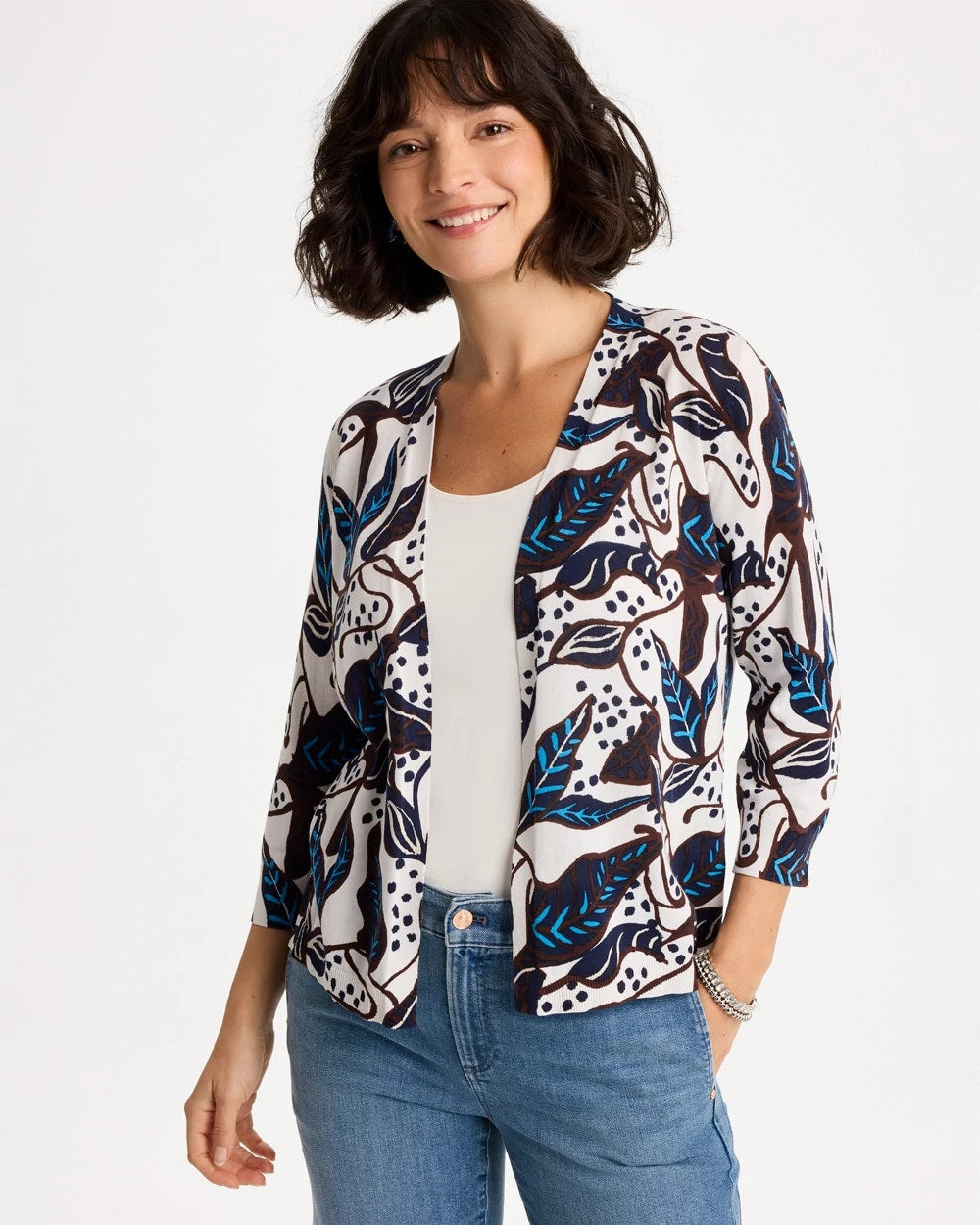 Chico's Outlet - Printed Summer Romance Cardigan