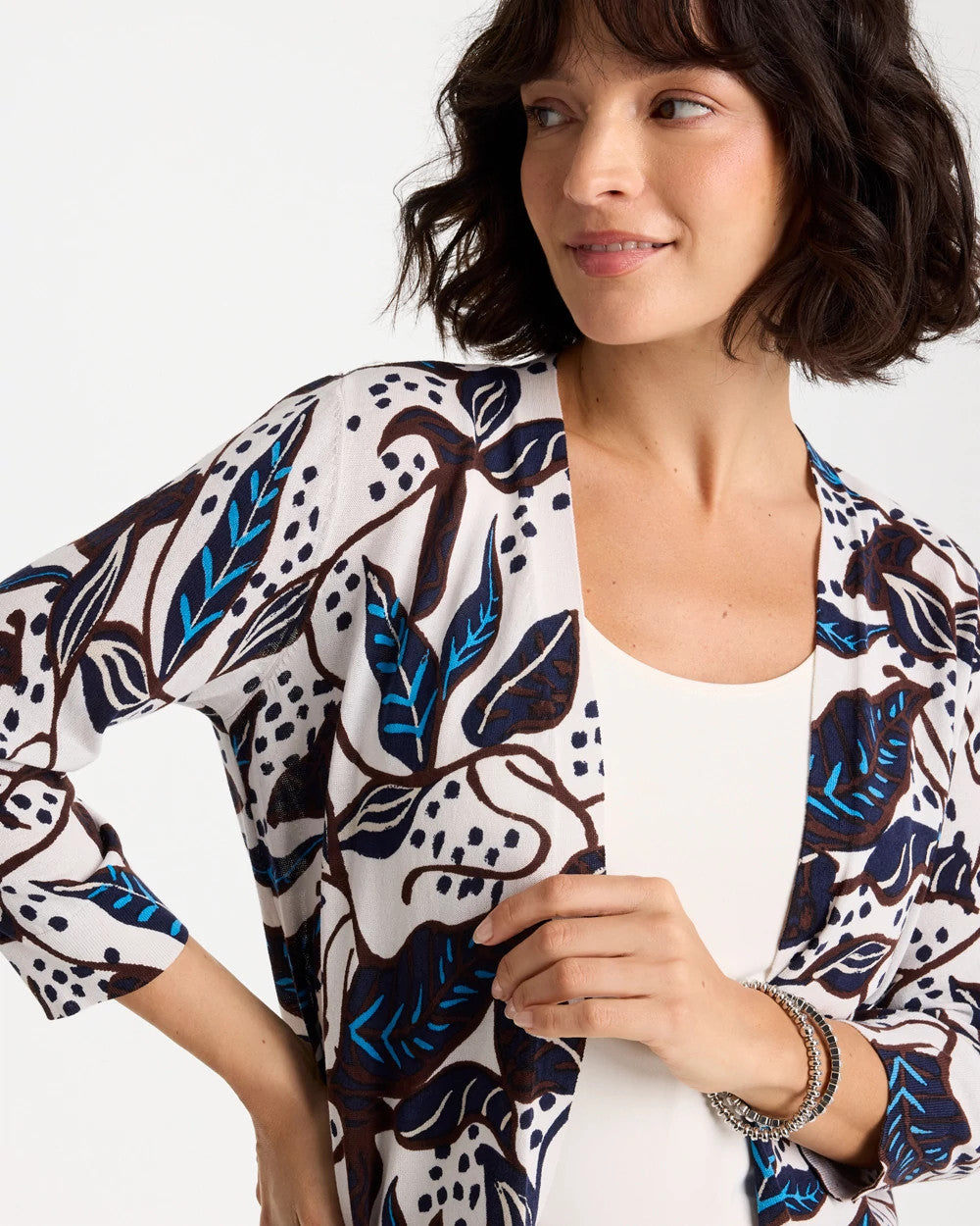 Chico's Outlet - Printed Summer Romance Cardigan