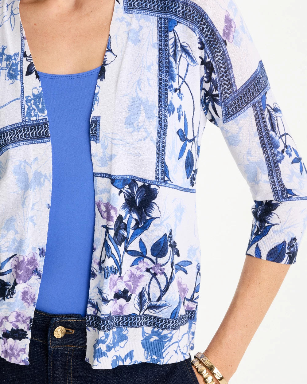 Chico's US - Summer Romance Botanical Cardigan