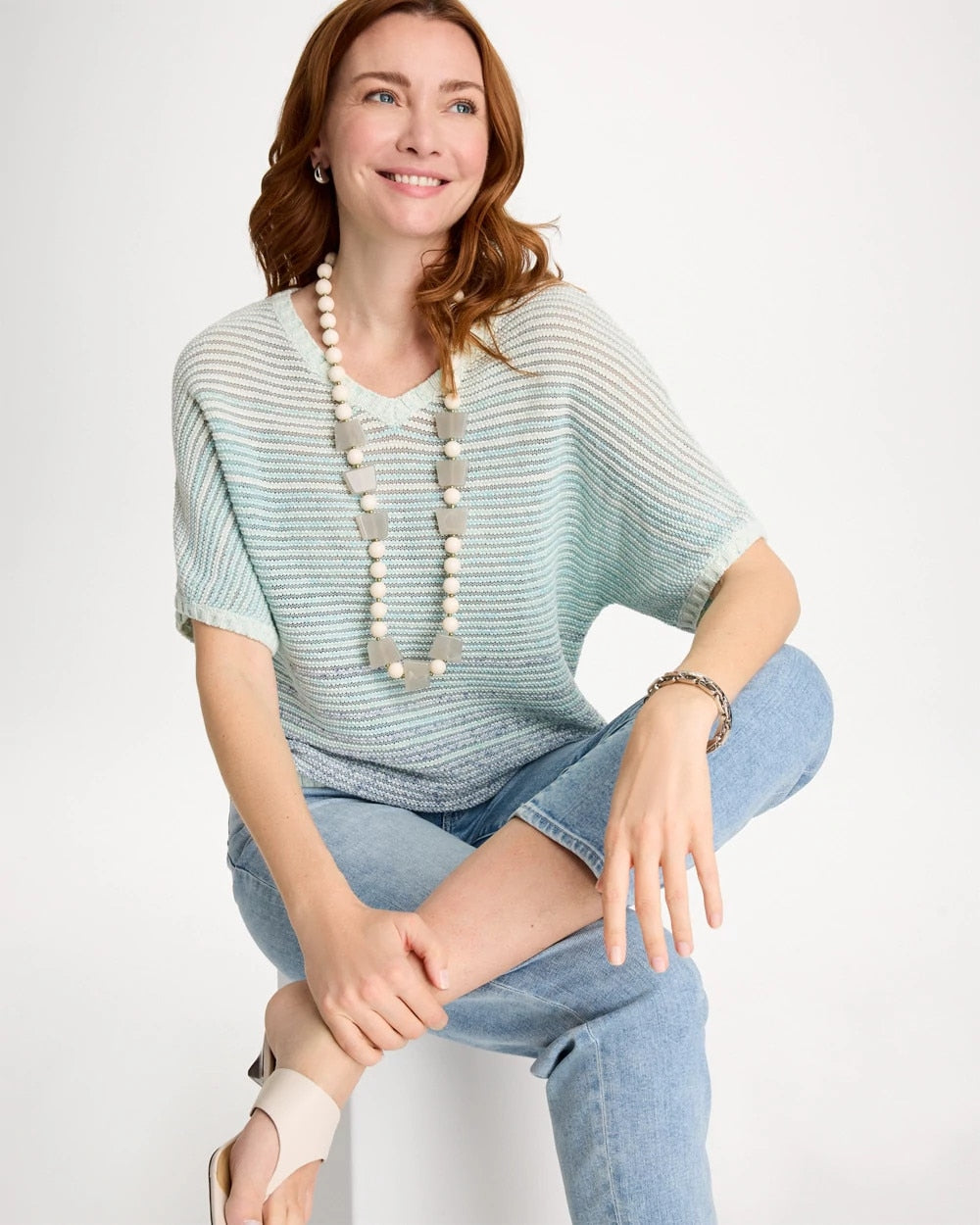 Chico's On Sale - Space Dyed Pullover Sweater