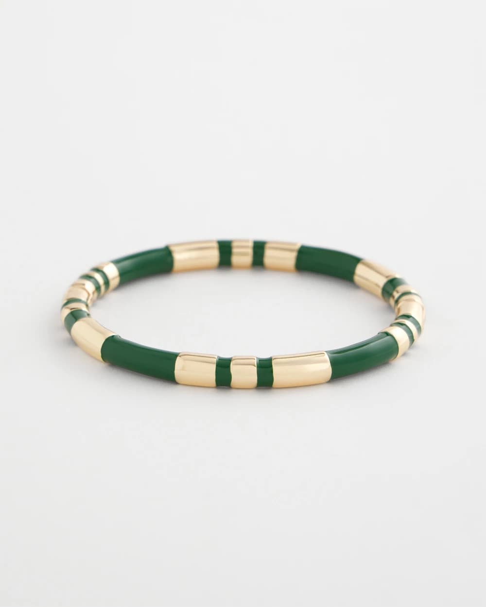Chico's / Green Enamel Hinge Bangle