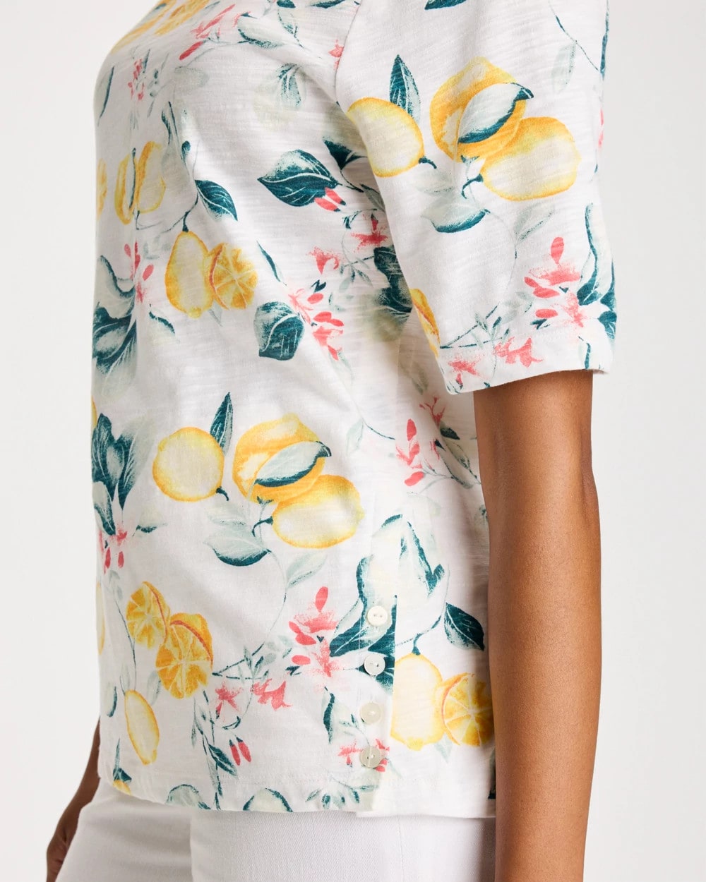 Chico's For Sale - Cotton Slub Printed Tee