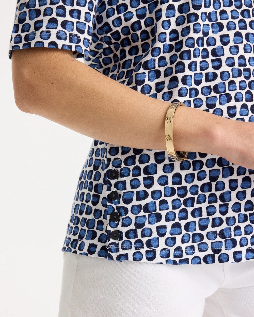 Chico's Outlet - Cotton Slub Printed Tee