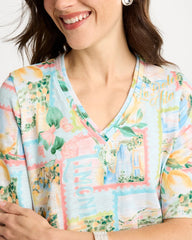 Chico's US - Limoni Dolci Cotton Slub V-Neck Tee